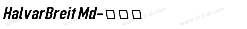 HalvarBreit Md字体转换